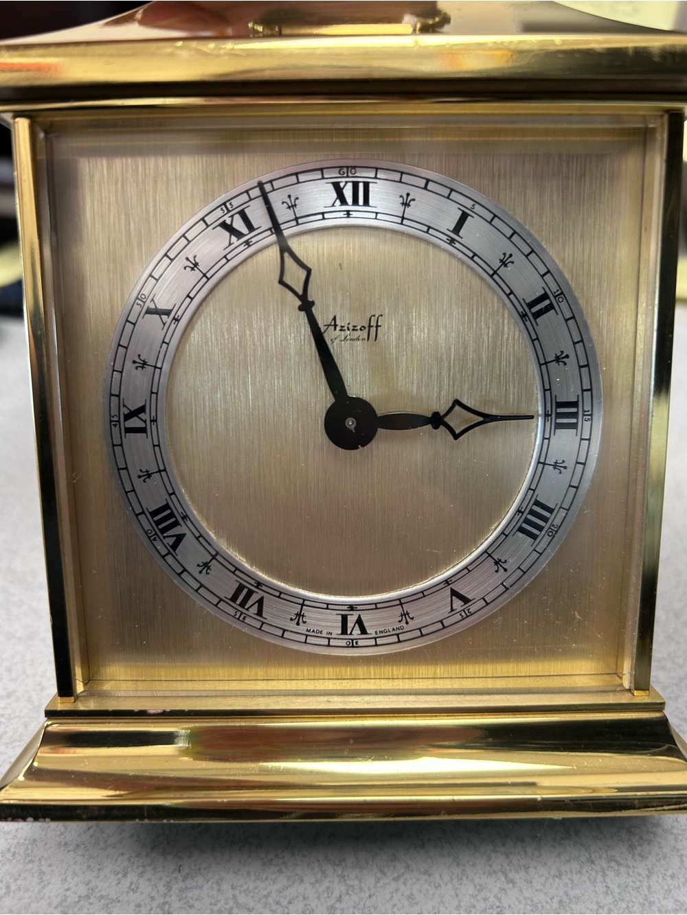 Azizoff of London Carriage Clock | England & West German Quartz | Mid Century